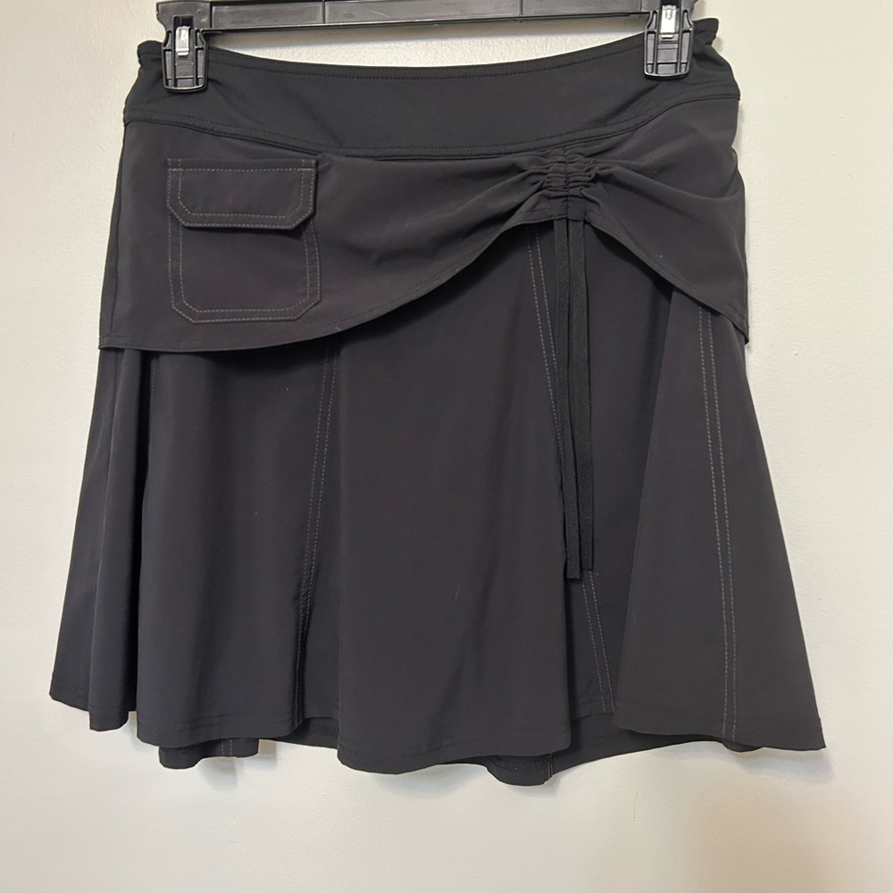 Athleta Black Pleated Wherever Skirt Skort Pocket Tennis Golf Workout Women’s‎ 6 - Picture 7 of 10